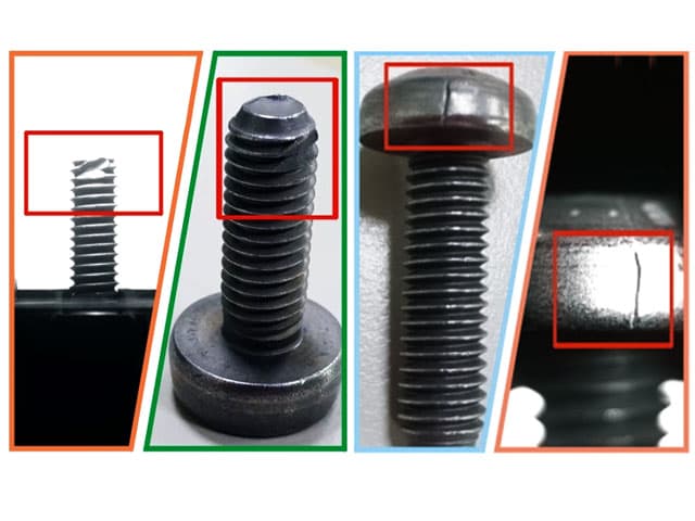 machine vision for optical sorting of fasteners