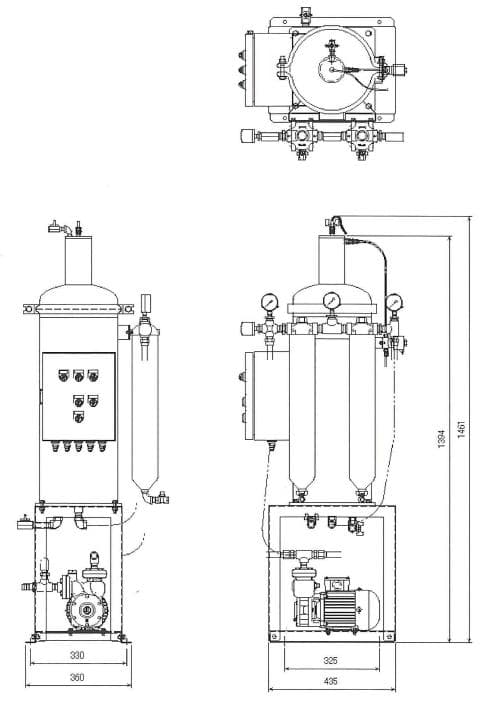 Equipment for oil and water separation