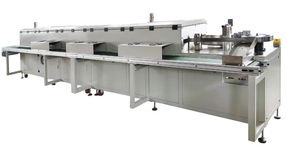 Automatic belt-type fastener coating line