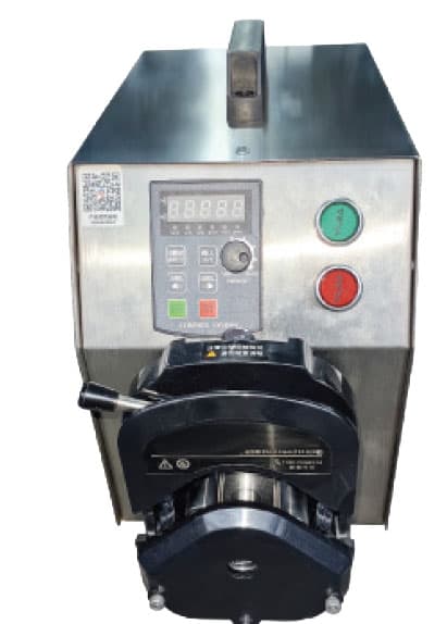 Peristaltic pump for feeding liquid and semi-liquid media