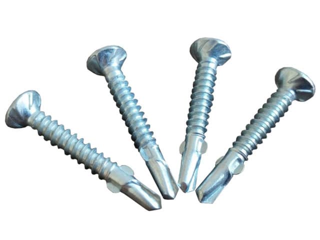 Self-tapping screw with a drill