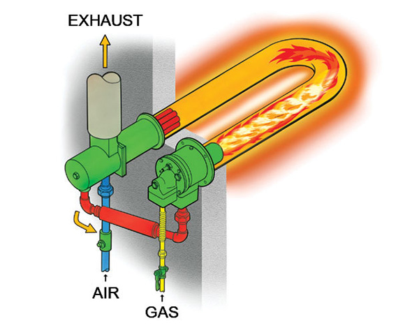 radiant heating tubes