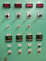 The panel for temperature adjustment of hardening furnaces