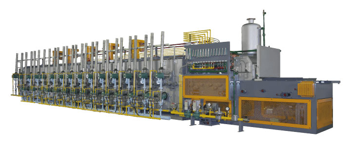 Gas Burner Heating Type Continuous Bright Carburizing (Hardening) Quenching Furnace