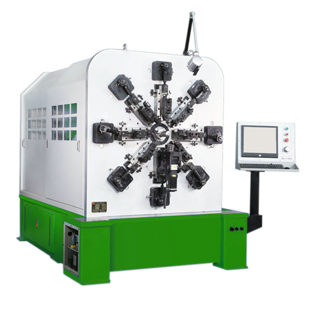 12 axis CNC spring camless machine