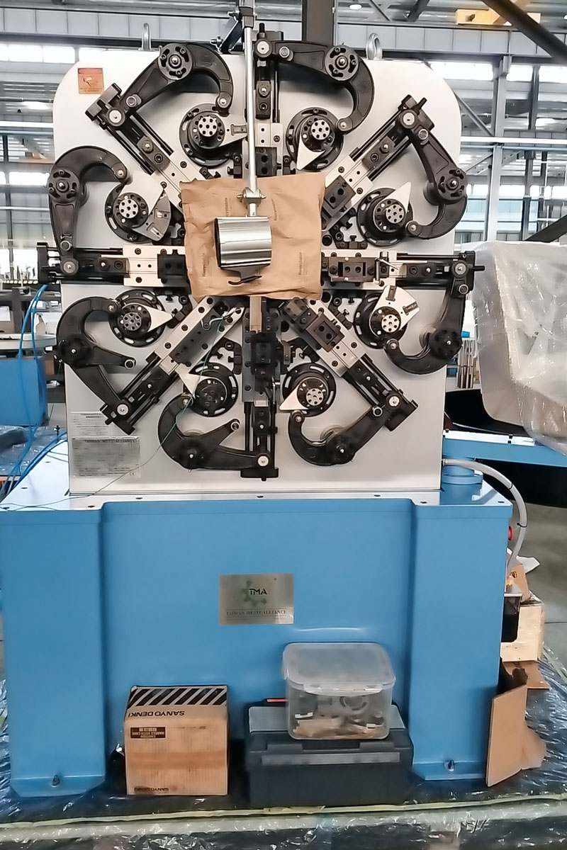 spring forming machine before shipment