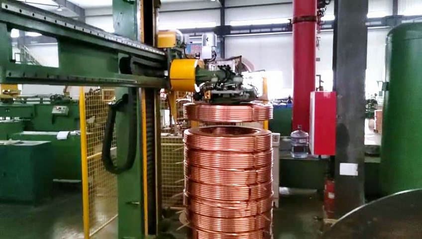 Copper Wire Coil and Tube Packaging Line