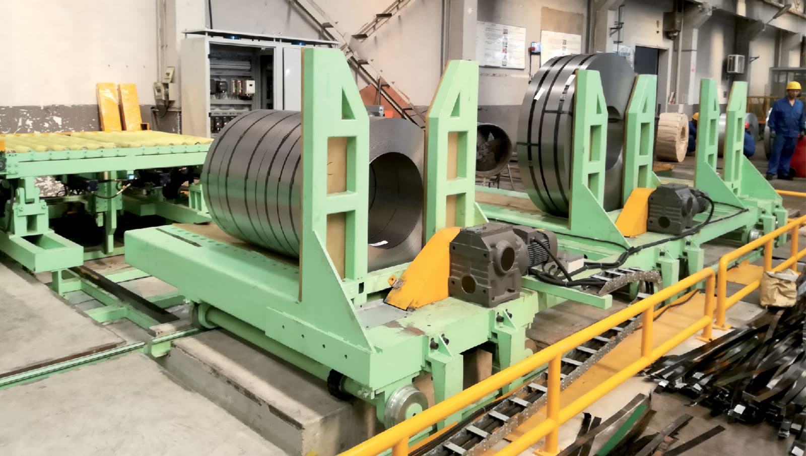 Automatic horizontal steel coil packing lines