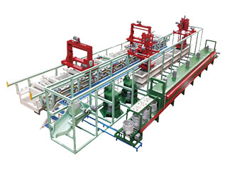 Galvanic coating lines for bolts, nuts, screws