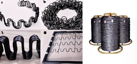 Finished spring wire after non-pickling phosphating and drawing