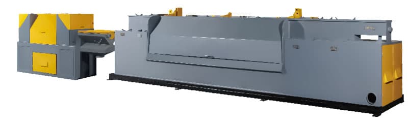 Acid-free wire rod in-line phosphating line