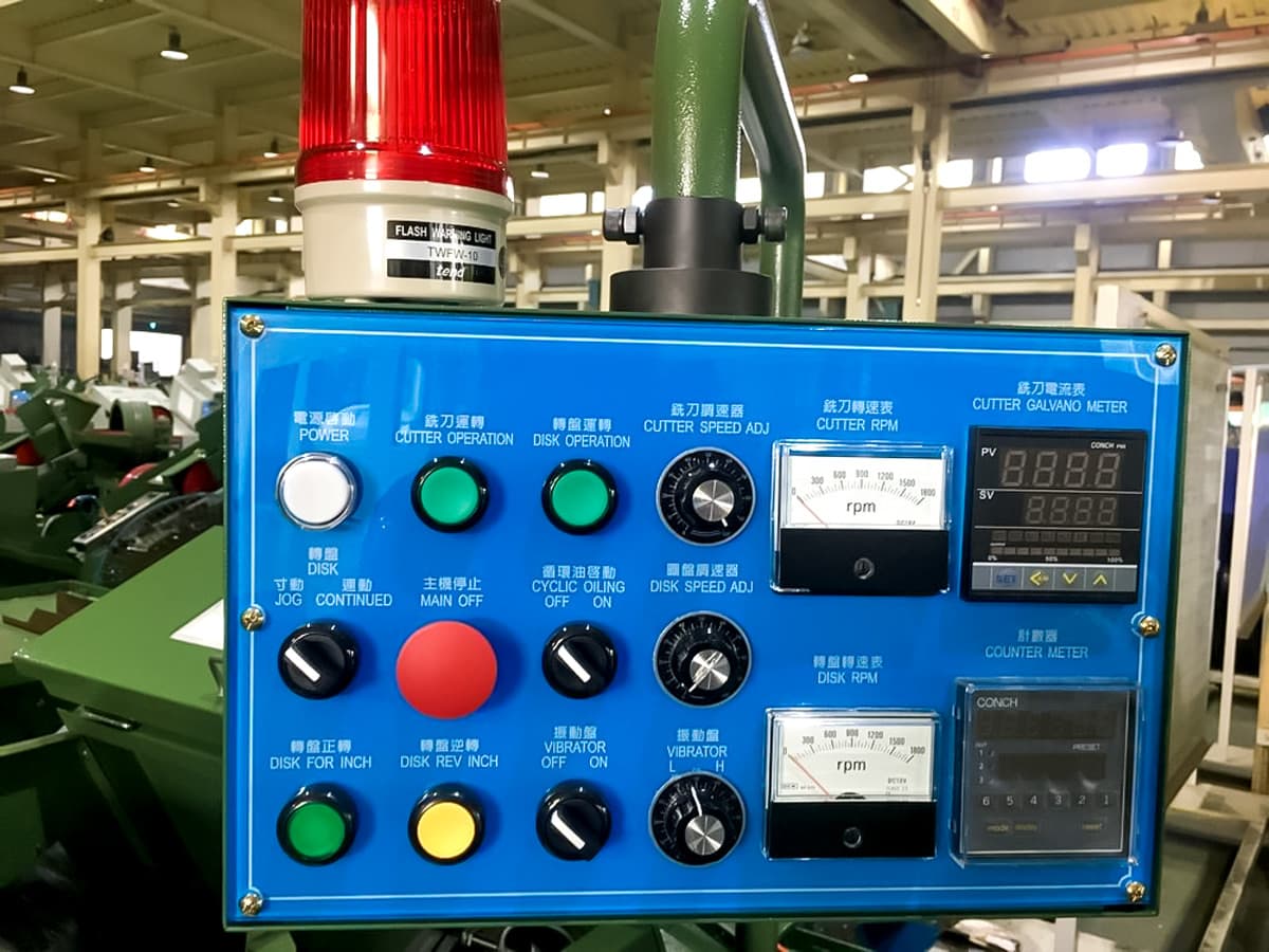 slotting machine control panel