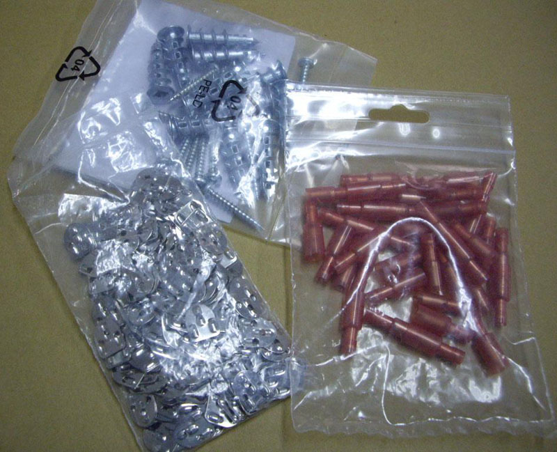 Bag Packaging for Hardware and Fasteners