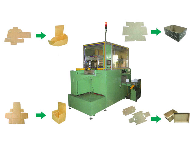 equipment for forming cardboard boxes