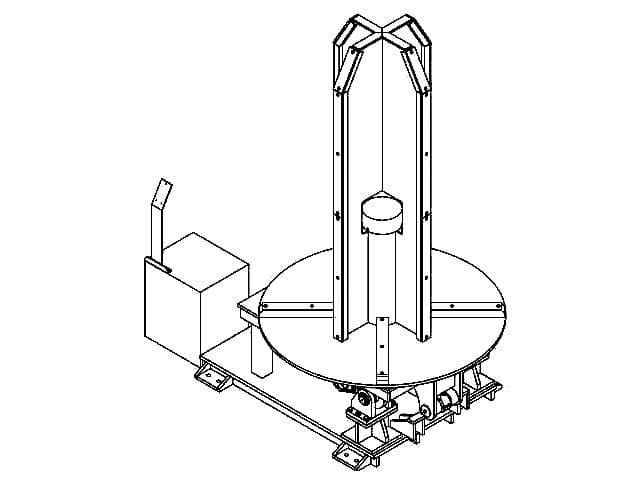 90 degree Tilt-able Coil Pay-off Stand