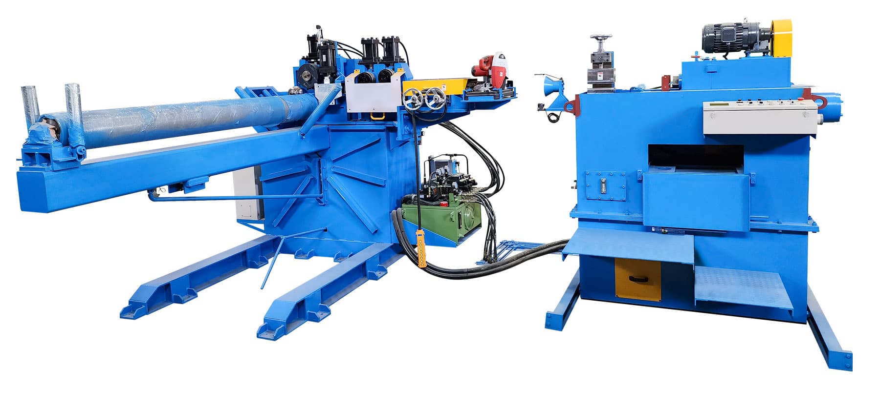 automatic decoiler machine with wire shaving machine